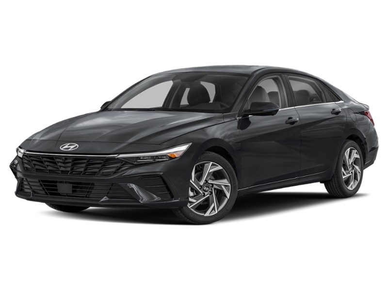 2025 Hyundai Elantra Luxury IVT w/Two-Tone Interior Abyss Black  Shot 1