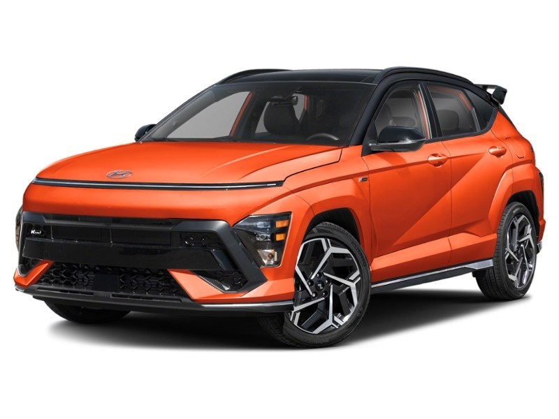 2024 Hyundai Kona 1.6T N Line AWD w/Two-Tone Roof Soultronic Orange w/Abyss Black Roof  Shot 29