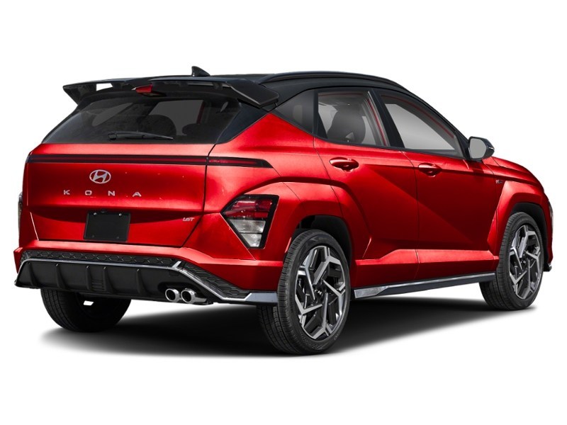 2024 Hyundai Kona 1.6T N Line AWD w/Two-Tone Roof Ultimate Red w/Abyss Black Roof  Shot 9