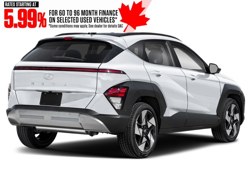 2025 Hyundai Kona 2.0L Preferred AWD w/Trend Package Atlas White  Shot 2