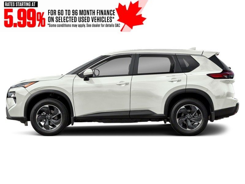2024 Nissan Rogue AWD SV Moonroof Everest White Pearl Tricoat  Shot 3