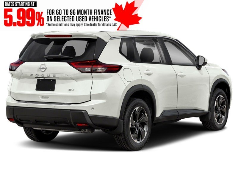 2024 Nissan Rogue AWD SV Moonroof Everest White Pearl Tricoat  Shot 6