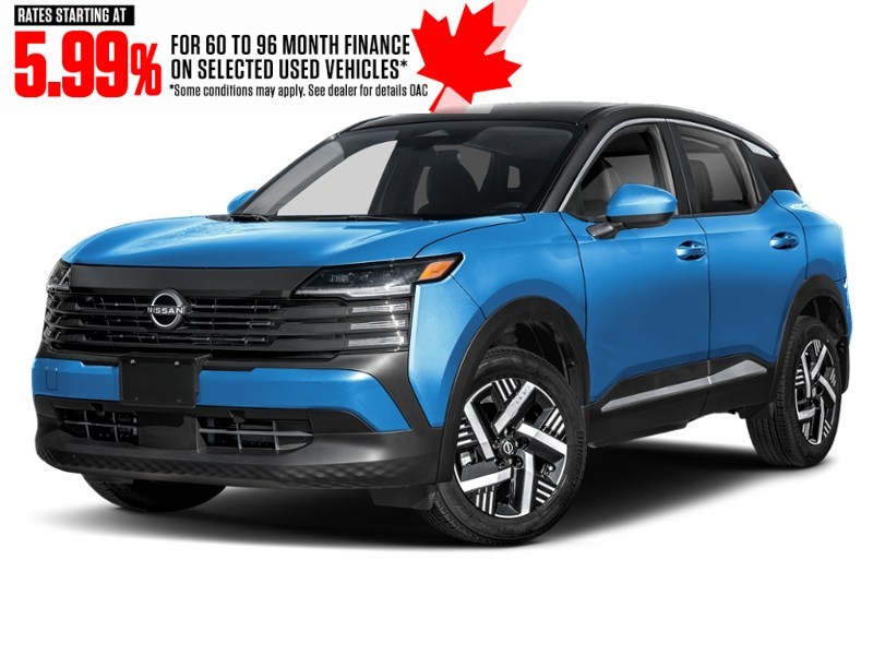 2026 Nissan Kicks SV AWD Artic Ice Blue Metallic/Super Black  Shot 7