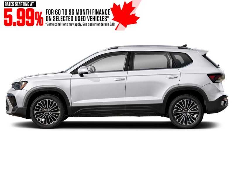 2026 Volkswagen Taos Comfortline 4MOTION Pure White  Shot 3