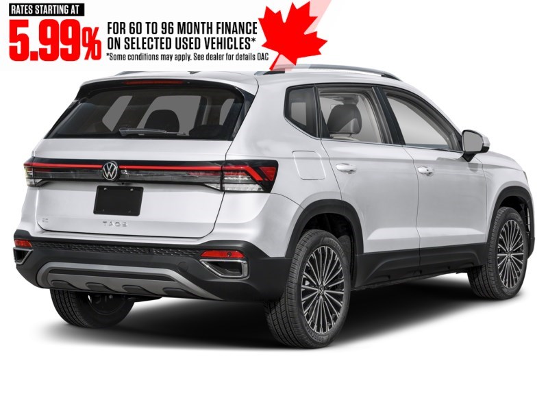 2025 Volkswagen Taos Comfortline 4MOTION Pure White  Shot 8